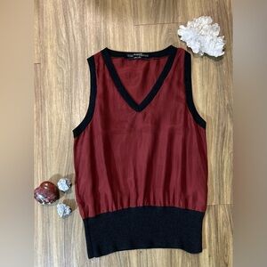 #011 All Saints 100%Silk/ Sweater Top